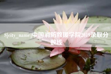 巴音郭楞蒙古中国消防救援学院2019录取分数线