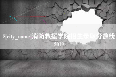 巴音郭楞蒙古消防救援学院招生录取分数线2019