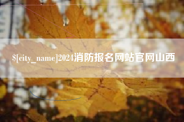 巴音郭楞蒙古2024消防报名网站官网山西