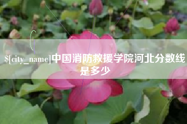 巴音郭楞蒙古中国消防救援学院河北分数线是多少