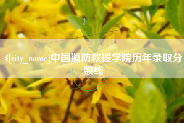 巴音郭楞蒙古中国消防救援学院历年录取分数线