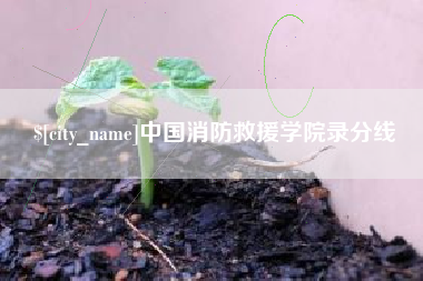 巴音郭楞蒙古中国消防救援学院录分线