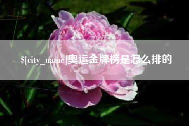 巴音郭楞蒙古奥运金牌榜是怎么排的