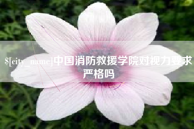 巴音郭楞蒙古中国消防救援学院对视力要求严格吗