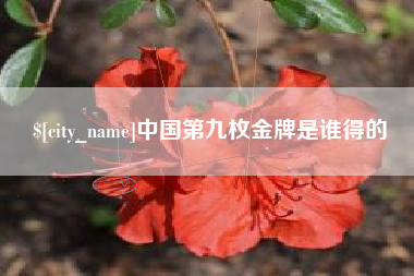 巴音郭楞蒙古中国第九枚金牌是谁得的