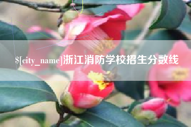 巴音郭楞蒙古浙江消防学校招生分数线