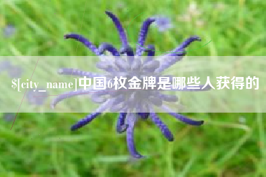巴音郭楞蒙古中国6枚金牌是哪些人获得的
