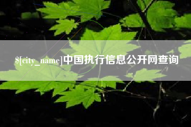 巴音郭楞蒙古中国执行信息公开网查询