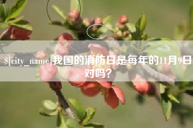 巴音郭楞蒙古我国的消防日是每年的11月9日对吗？