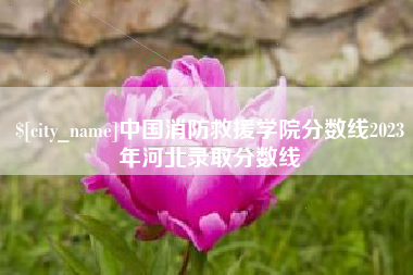 巴音郭楞蒙古中国消防救援学院分数线2023年河北录取分数线