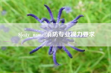 巴音郭楞蒙古消防专业视力要求