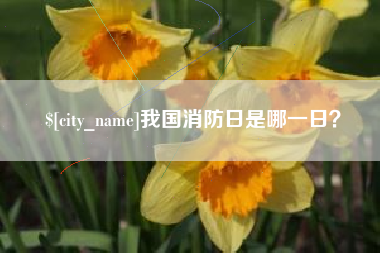 巴音郭楞蒙古我国消防日是哪一日？