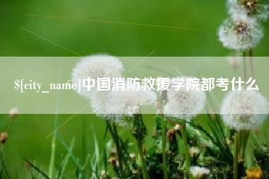 巴音郭楞蒙古中国消防救援学院都考什么