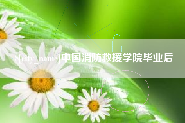 巴音郭楞蒙古中国消防救援学院毕业后