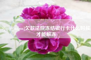 巴音郭楞蒙古欠款法院冻结银行卡什么时候才能解冻