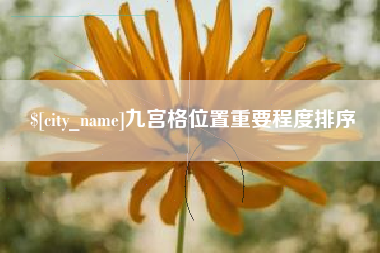 巴音郭楞蒙古九宫格位置重要程度排序