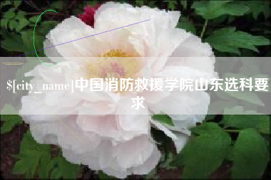 巴音郭楞蒙古中国消防救援学院山东选科要求