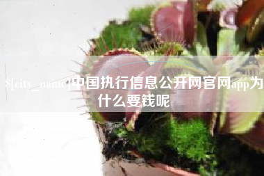 巴音郭楞蒙古中国执行信息公开网官网app为什么要钱呢