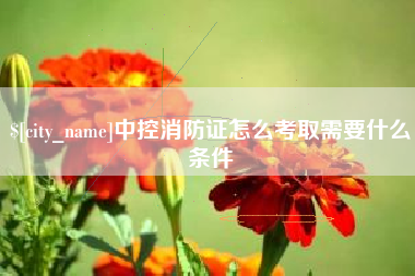 巴音郭楞蒙古中控消防证怎么考取需要什么条件
