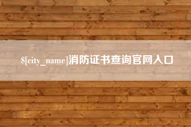 巴音郭楞蒙古消防证书查询官网入口