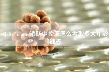 巴音郭楞蒙古消防中控证怎么考取多大年龄能考